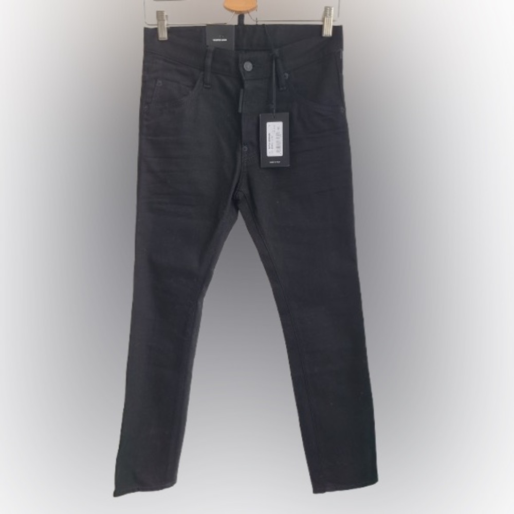 DSQUARED2 deep black unisex overdyed Skater Jeans 42 Euro 28 BNWT
